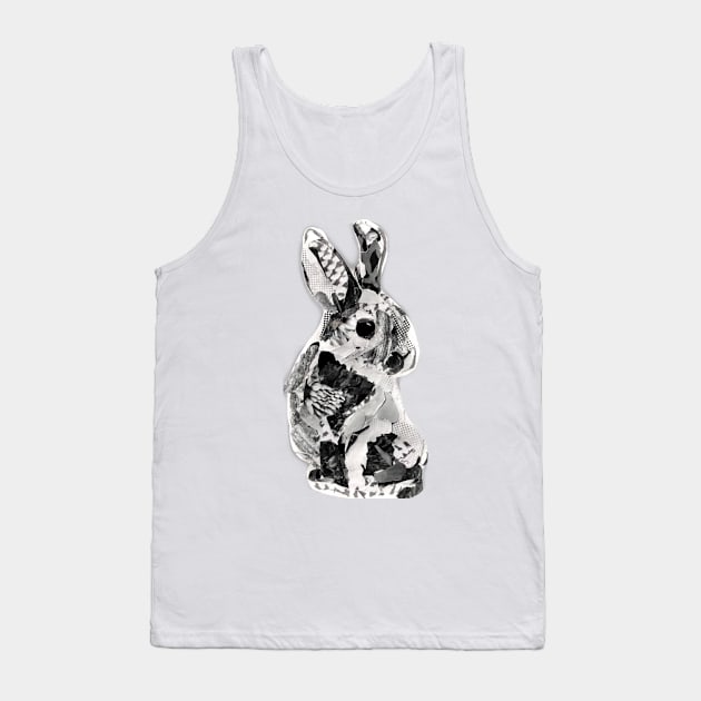 Patchwork bunny Tank Top by YollieBeeArt